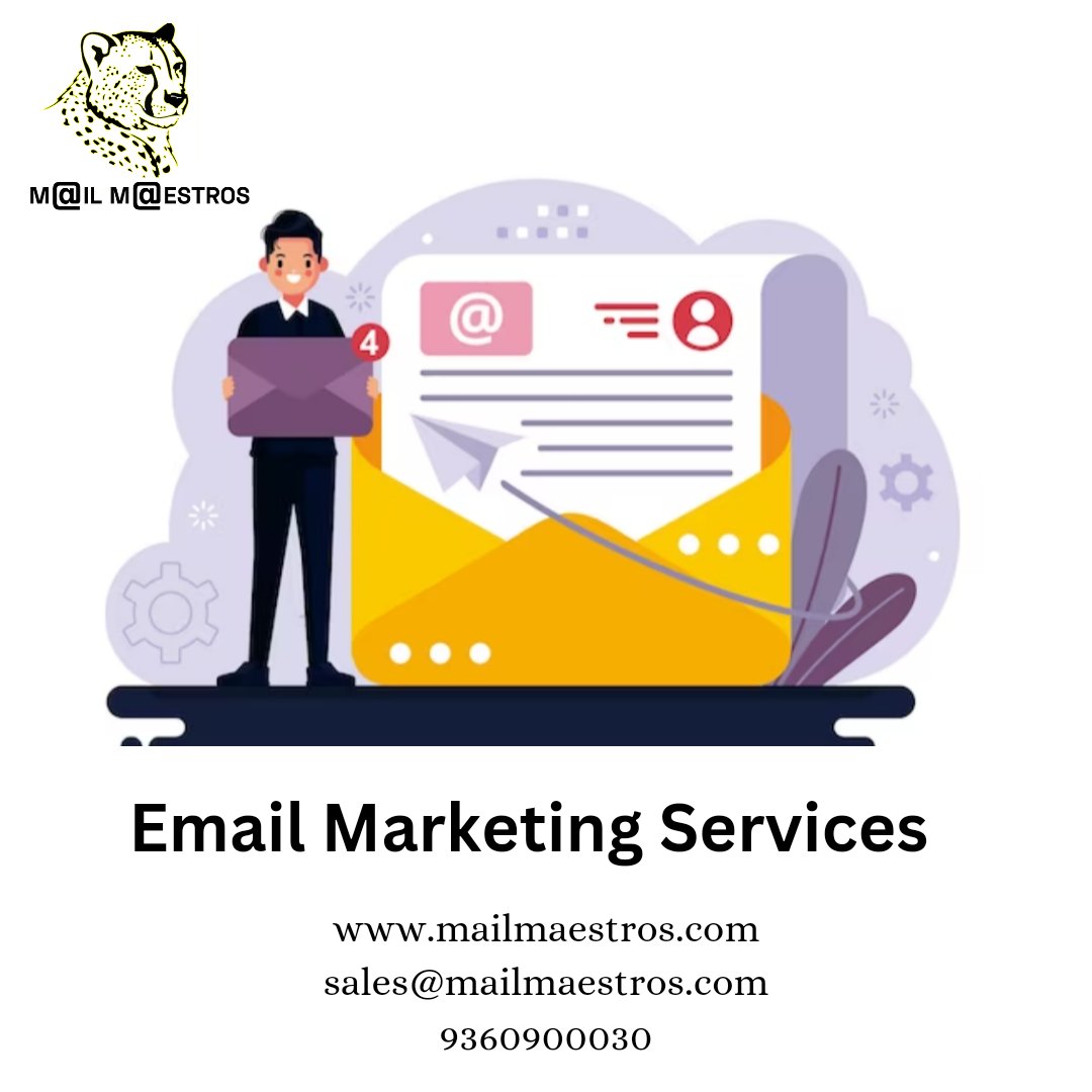 MailMaestros's tweet photo. Let us transform your campaigns into conversions with our expert services.
Visit us : https://t.co/GcTiQRfLZO

#EmailMarketing #bulkemailserviceprovider #bulkemails #bestemailcampaignservice #emailcampaignservices #Emailmarketingcompany https://t.co/32CQOkNmML