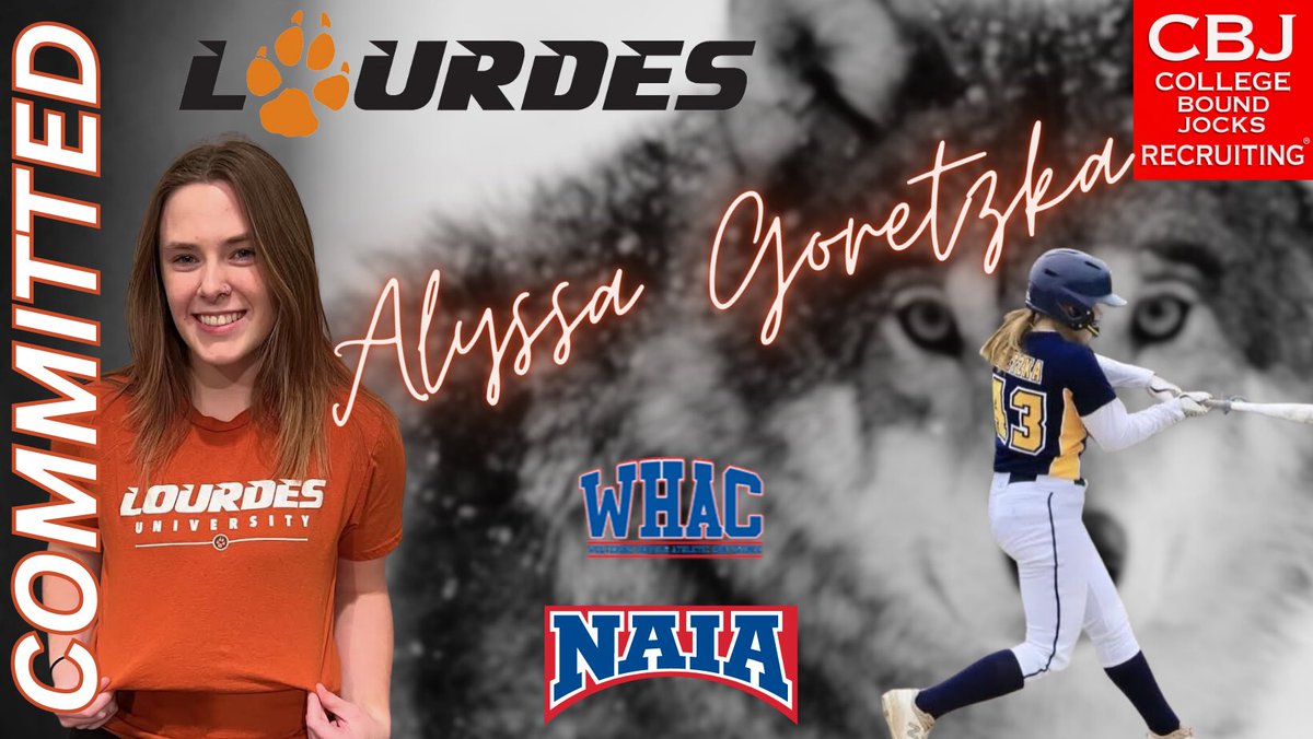 🚨🚨🚨 COMMITMENT ALERT 🚨🚨🚨
Belated congrats to 2024 C/3B, <a href="/AGoretzka2024/">Alyssa Goretzka</a>, on her commitment to <a href="/LourdesSoftball/">Lourdes Softball</a>. Coach B is adding an immediate impact player to go on top of her already loaded 2023 class. Well done, Alyssa!!! Go Wolves 
#GetCollegeBound
#SheGotCollegeBound