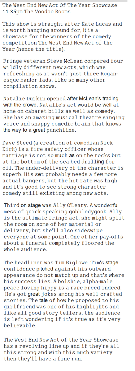 Independent Comedy Reviews tweet media