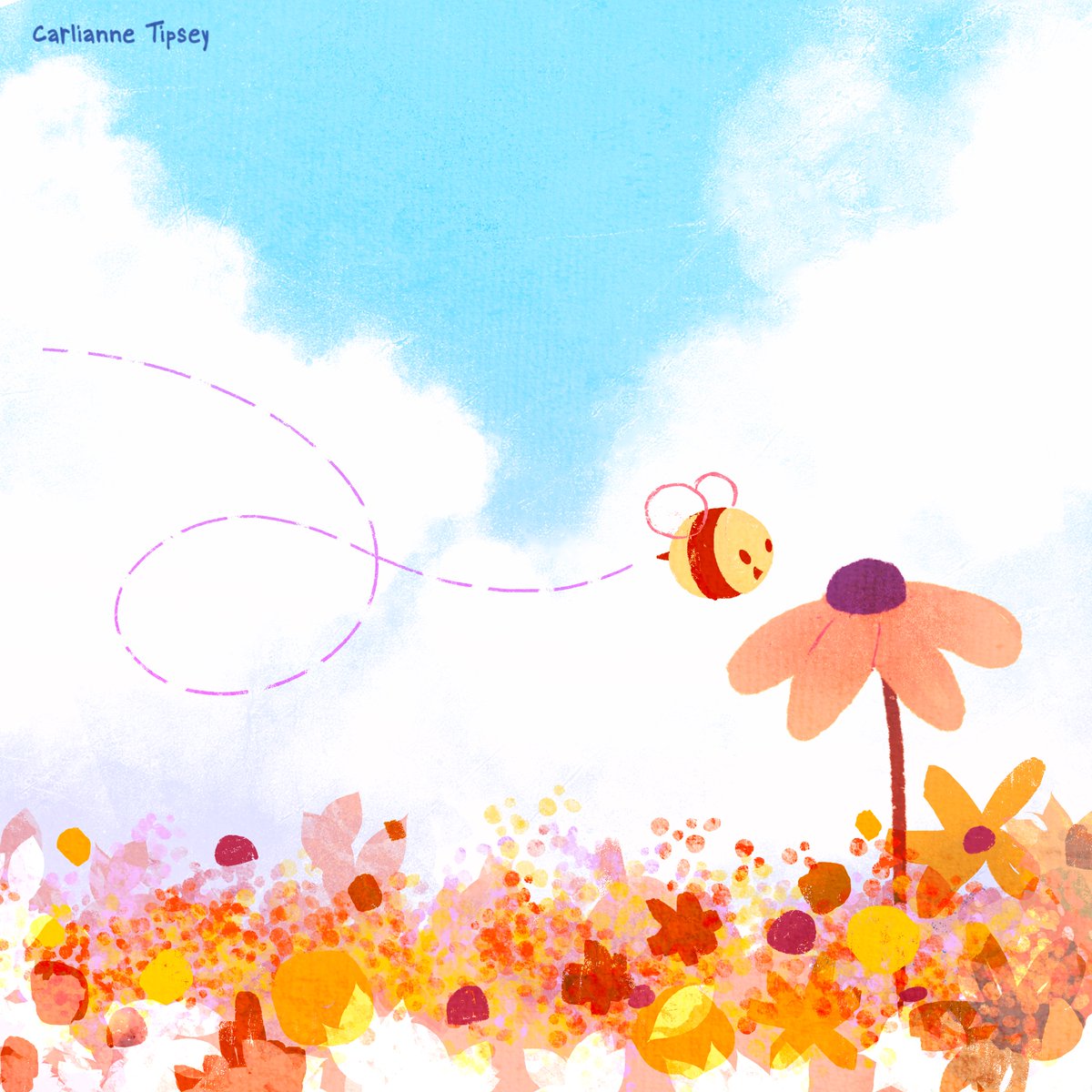 Happy bumble bee ✨

#kidlitart