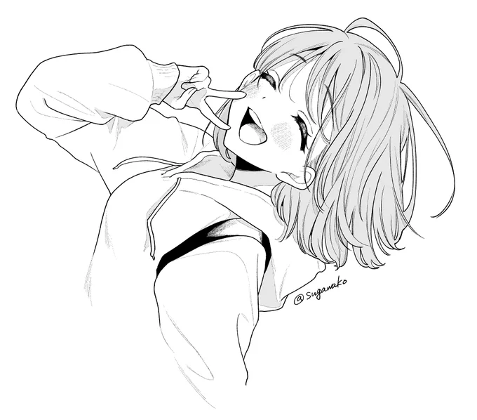 去年描いた絵をちょっと清書してちょっと変えてアイコンにしました