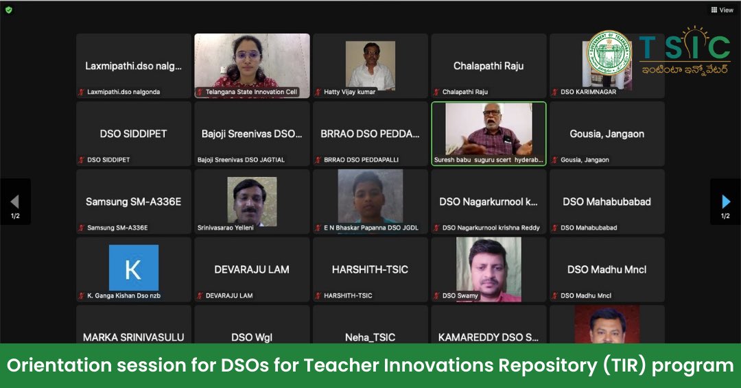 Telangana Innovation Cell, Govt. of Telangana tweet media