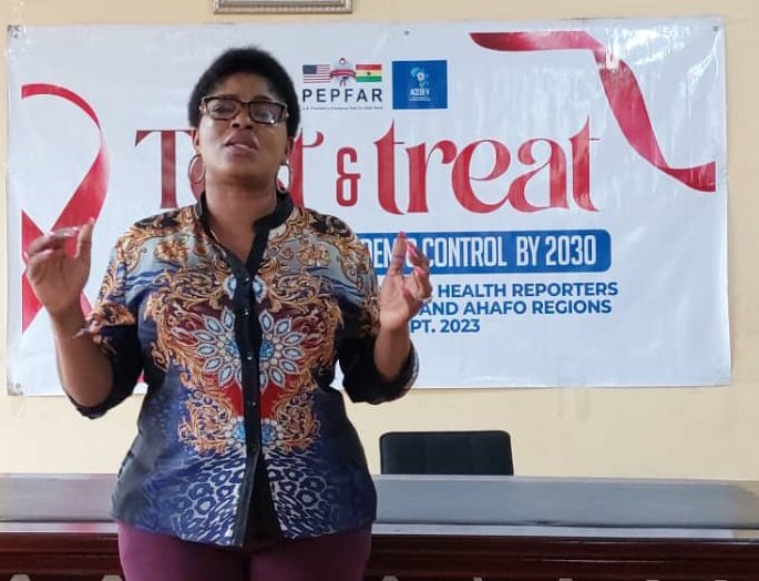 kobengkyereh's tweet photo. As we work towards the #95-95-95 target it's important to note the media's vital role in letting all know that #HIV still deserves attention. There's improvement in its management but still has no cure.
#DzidEnyonamKwame @PEPFAR Media Specialist .@USEmbassyGhana expands on this https://t.co/hzPo8FUkKm