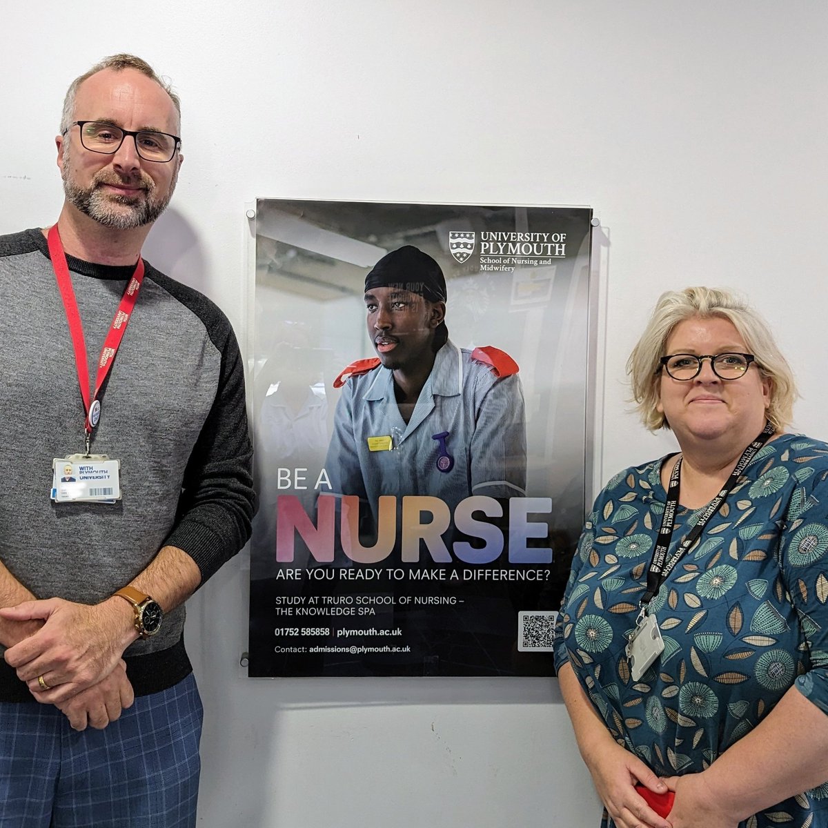 It's great to see our new Nursing posters at the Knowledge Spa in Truro! <a href="/RCHTWeCare/">Royal Cornwall Hospitals NHS Trust</a> Thank you <a href="/Nurse_AllyJ/">Ally James</a> for arranging.  If you're interested in securing your place with Truro School of Nursing <a href="/PlymUni/">University of Plymouth</a> this September please visit  plymouth.ac.uk/study/clearing