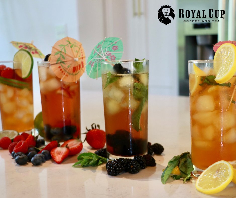 Royal Cup offers multiple flavors, from unsweet to blackberry jasmine to raspberry mint, so with 2/3 of iced tea drinkers adding flavors to their iced teas, you've got a recipe for success!

Find out more about our iced tea at royalcupcoffee.com/interest-servi…