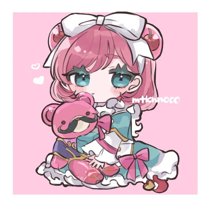 こういう感じの60mmのちっちゃいアクリルスタンドを何個か作る予定です #ろるふぇす #ArtofLegends #Annie