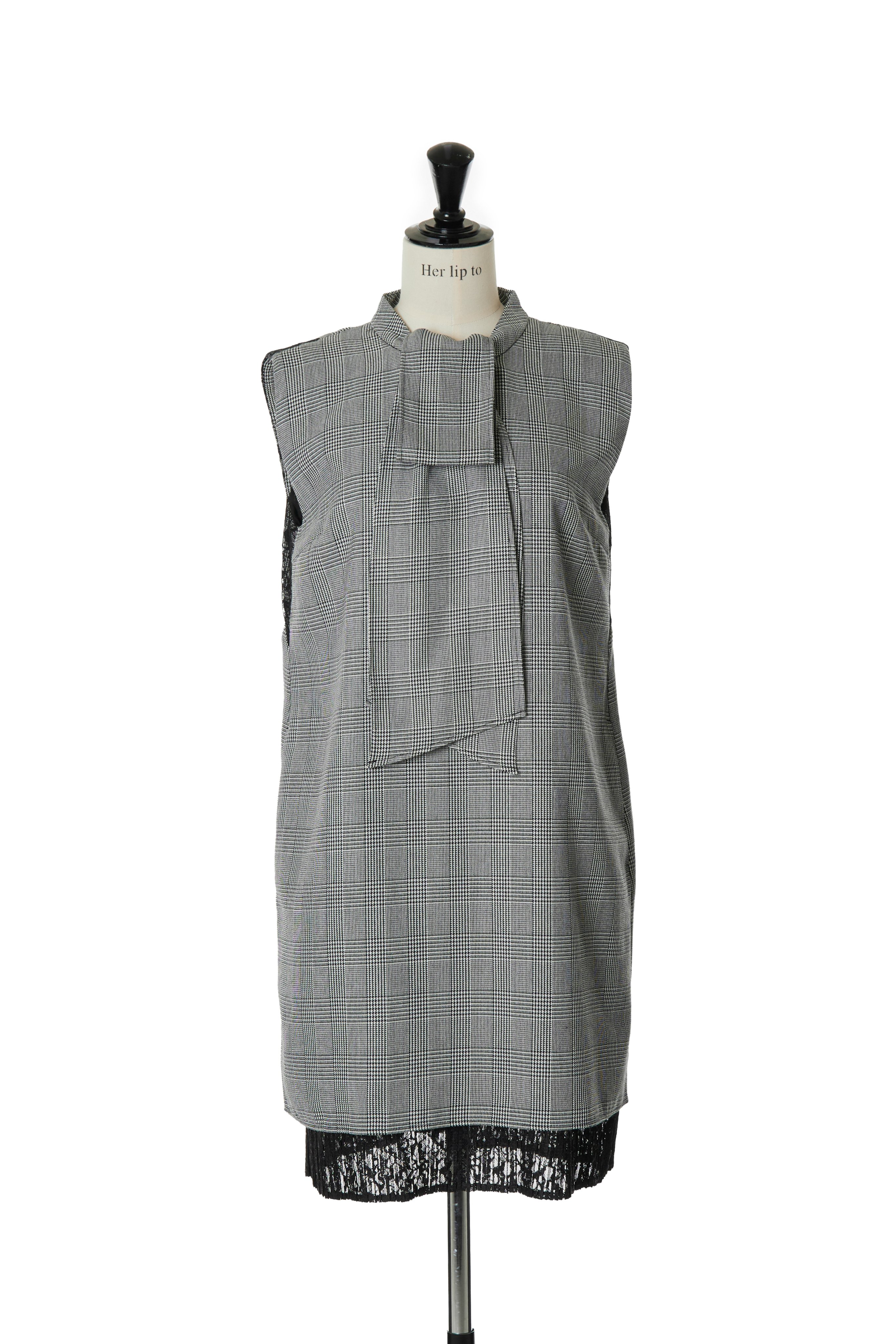 herlipto Checked Shirt Mini Dress HER LIP TO Check shirt