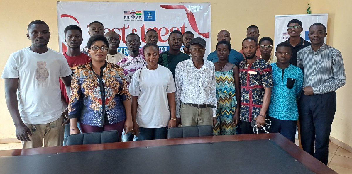 kobengkyereh's tweet photo. As we work towards the #95-95-95 target it's important to note the media's vital role in letting all know that #HIV still deserves attention. There's improvement in its management but still has no cure.
#DzidEnyonamKwame @PEPFAR Media Specialist .@USEmbassyGhana expands on this https://t.co/hzPo8FUkKm