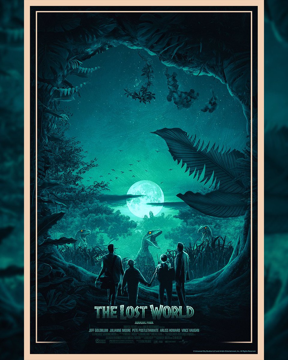 Im so happy to share this with you my Jurassic Park poster in collaboration with @bottleneckgallery and @vicepressnews will be available as a print today ! Don’t miss your chance to get your set 🔥 Available on thursday (8/10) @ 12PM ET on the homepage of Bottleneckgallery.com