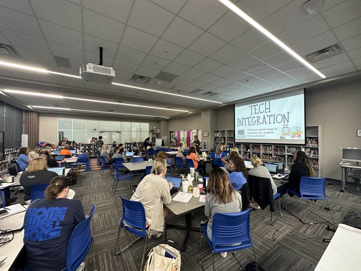 The <a href="/ReinhardtElem/">Virginia Reinhardt Elementary</a> rocket teachers are blasting off to a new year! ITS <a href="/keicke17/">Kendal_Eicke</a> has the teachers perfecting the art of Chromebook Care and integration for students.