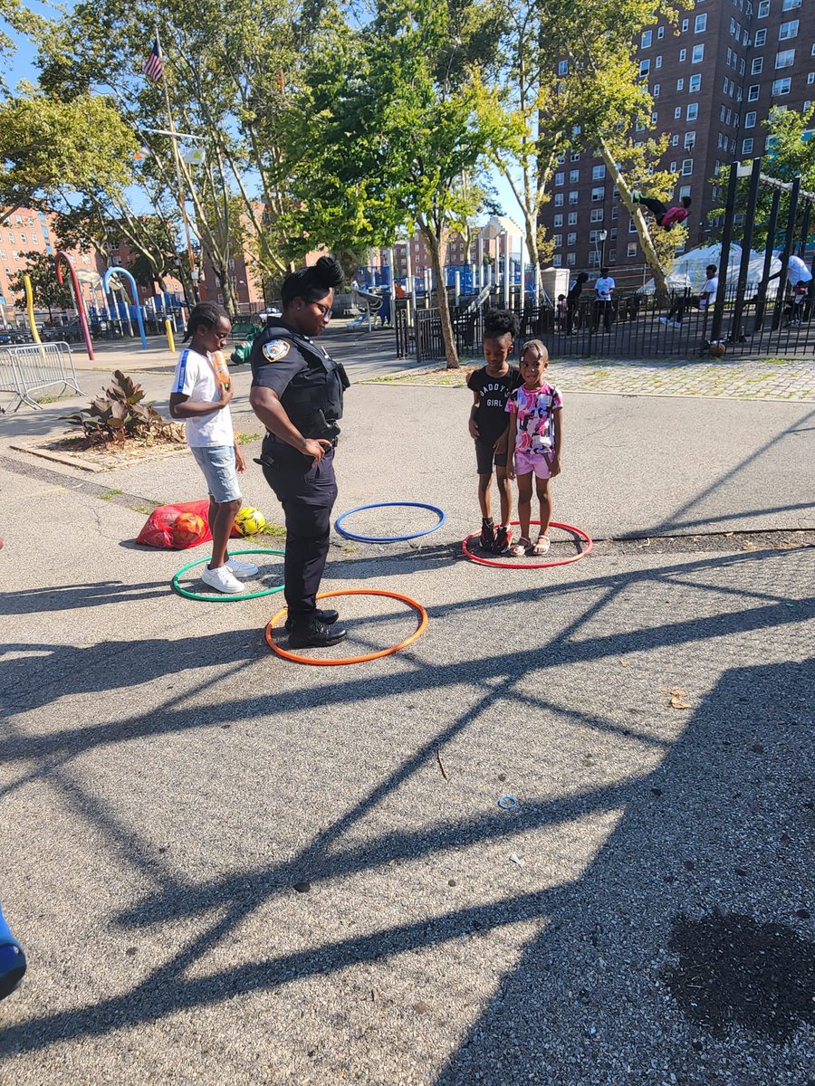 NYPDChiefPatrol's tweet photo. The Police Commissioner’s Day of Play was in full swing across the city yesterday. There are still a few more weeks of summer to enjoy the event, every Wednesday this month, from 4-7 p.m. in a park near you. Check your local precinct’s social media for more information. https://t.co/W78n74u6el