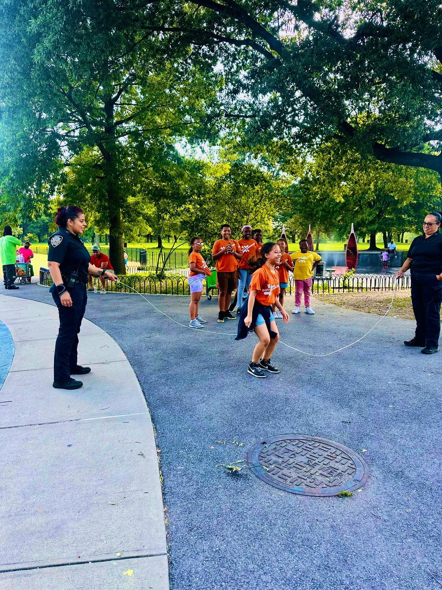 NYPDChiefPatrol's tweet photo. The Police Commissioner’s Day of Play was in full swing across the city yesterday. There are still a few more weeks of summer to enjoy the event, every Wednesday this month, from 4-7 p.m. in a park near you. Check your local precinct’s social media for more information. https://t.co/W78n74u6el
