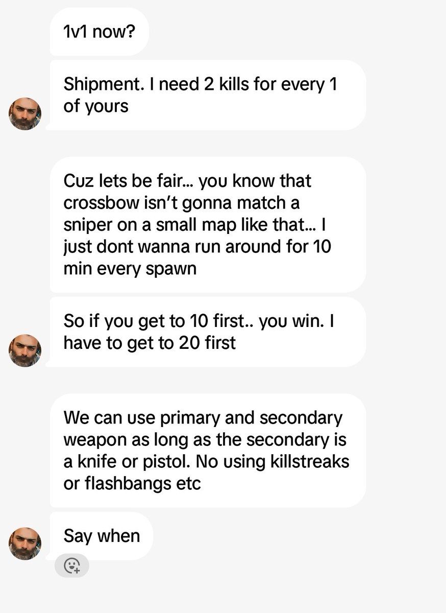Premium__Panda's tweet photo. This man just don't know... #crossbowgod #1v1 #callofduty https://t.co/emssWSSZye