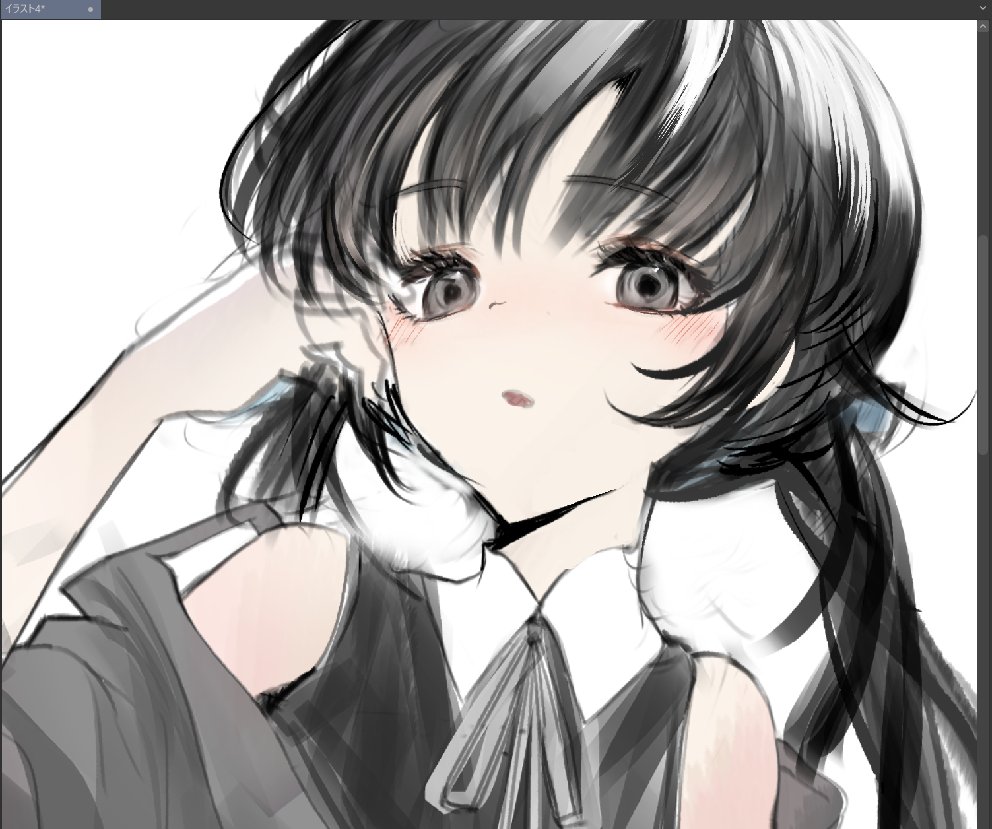 「顔 wip」|えんきら(peno)のイラスト