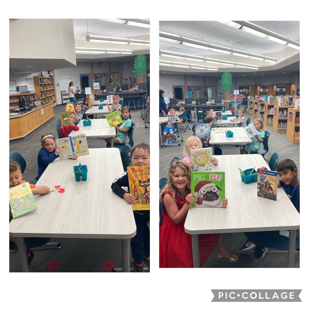 Kindergartners picking out their very first book in school! #INLibrarySnapshotDay <a href="/ilfonline/">Indiana Library Federation</a> <a href="/AISLE_ILF/">AISLE</a>