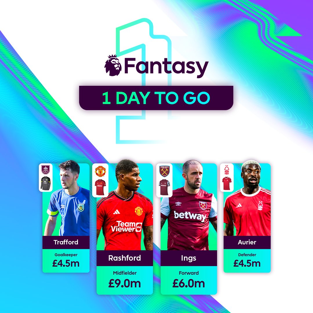 beINSPORTS_EN's tweet photo. 1 DAY TO GO

Don't forget to pick your team

Fantasy link👇
https://t.co/NV0JAzMv5y

#beINFantasy #plfantasy #FantasyPremierLeague  #beINPL #FPLCommunity https://t.co/iKVELo3pek