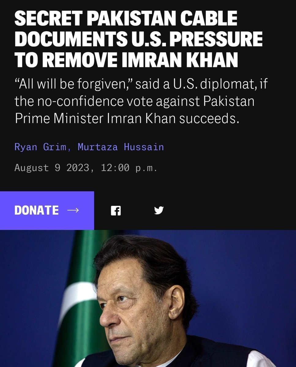 Haqiqatjou's tweet photo. Why does the Muslim world generally lack competent political leaders who are not corrupt and subservient to US political interests?

It is because the US government constantly works to topple competent leaders (e.g., Erdogan, Khan) via coups. All the receipts are there.

But Western liberals aggressively deny that the US engages in such tactics, dismissing claims to the contrary as "conspiracy theories." 

Meanwhile those same Western liberals mock Muslim countries for having corrupt incompetent leaders who are hated by their people, and who can only maintain their power through harsh dictatorial rule.