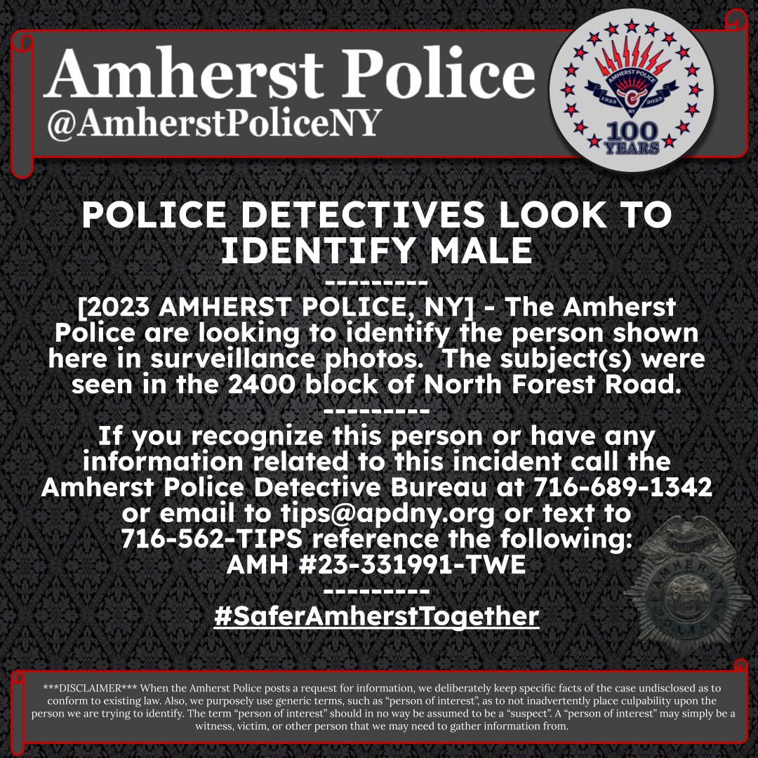 Amherst Police NY 🚔 tweet media