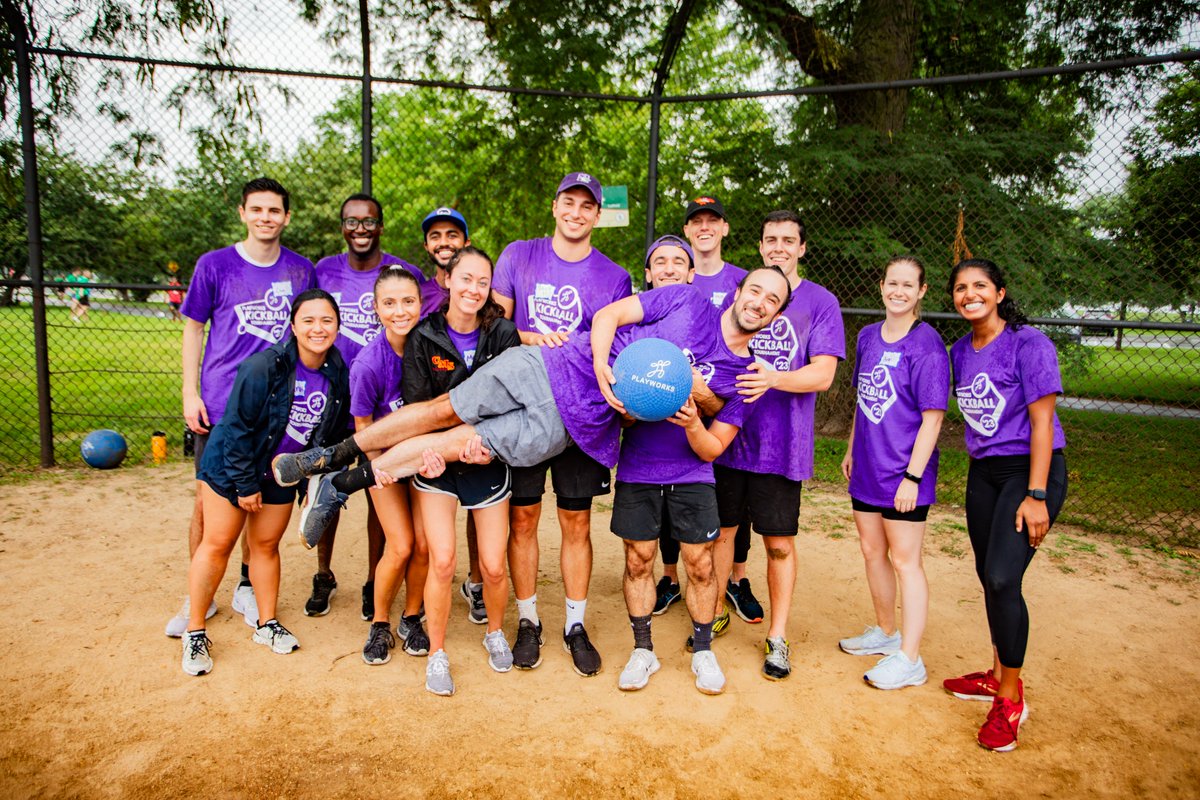 PlayworksIL's tweet photo. Thanks to our sponsors and teams, the 2023 Corporate Kickball Tournament was a Home Run! It was great seeing teams have fun while supporting our mission. The competition was definitely fierce, in the end Northwestern's Kellogg School of Management took home the golden kickball! https://t.co/vAELXGQN5Z