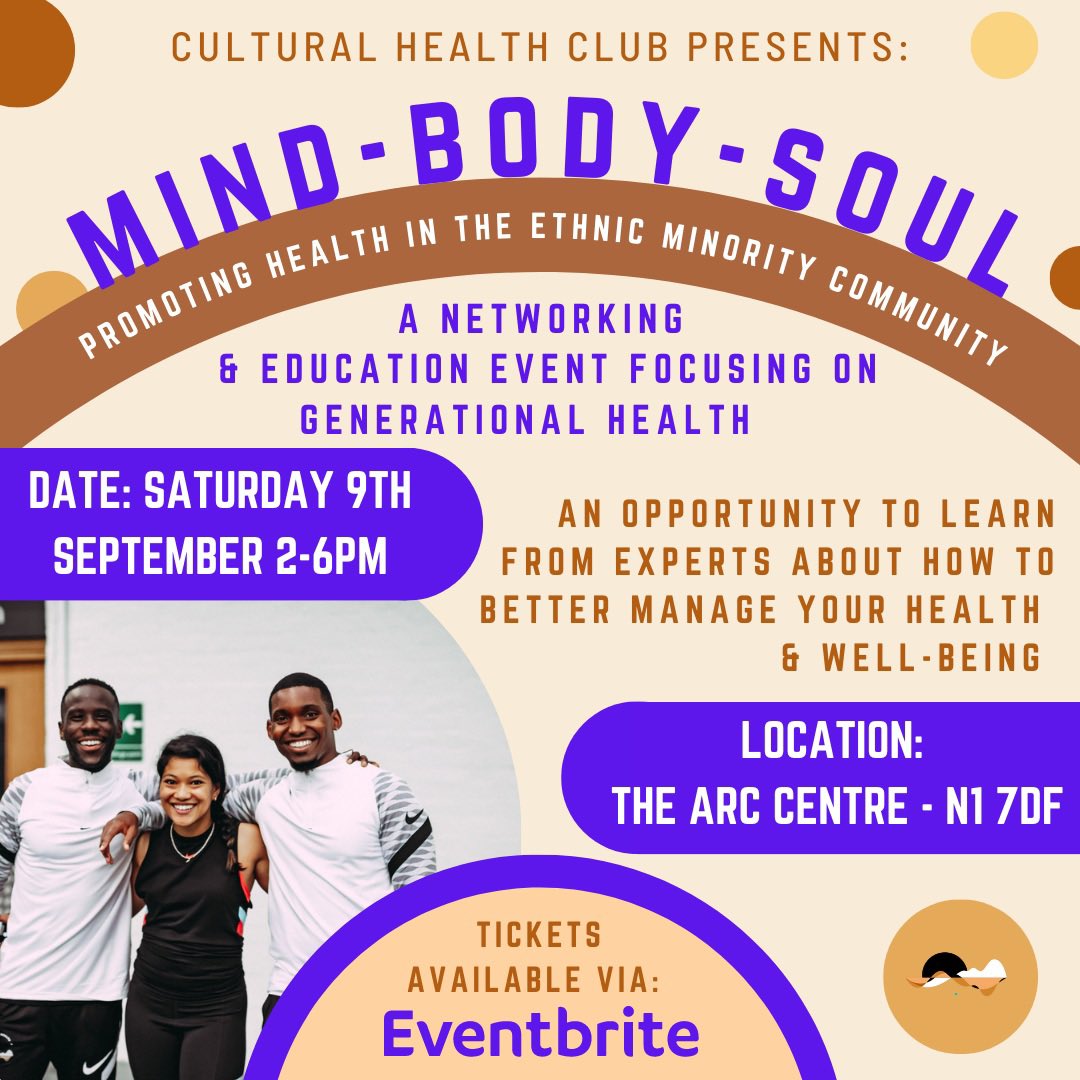Dear twitter, Help us spread our event far and wide. We would like to discuss some of the challenges to health and wellbeing. eventbrite.com/e/cultural-hea…