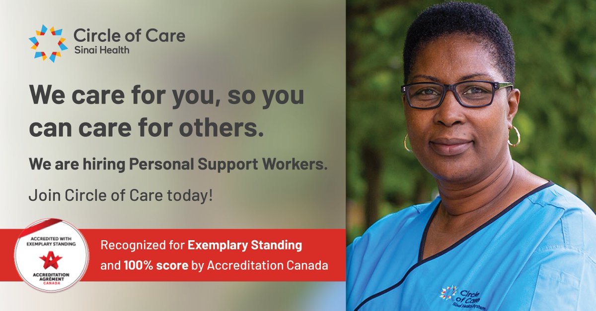 CircleofCareOnt's tweet photo. We're #hiring full and part time #PersonalSupportWorkers in the Greater Toronto Area to start immediately. Learn more about the position and apply online by visiting: https://t.co/fJW1vUzIJE https://t.co/10P5OuSxVR