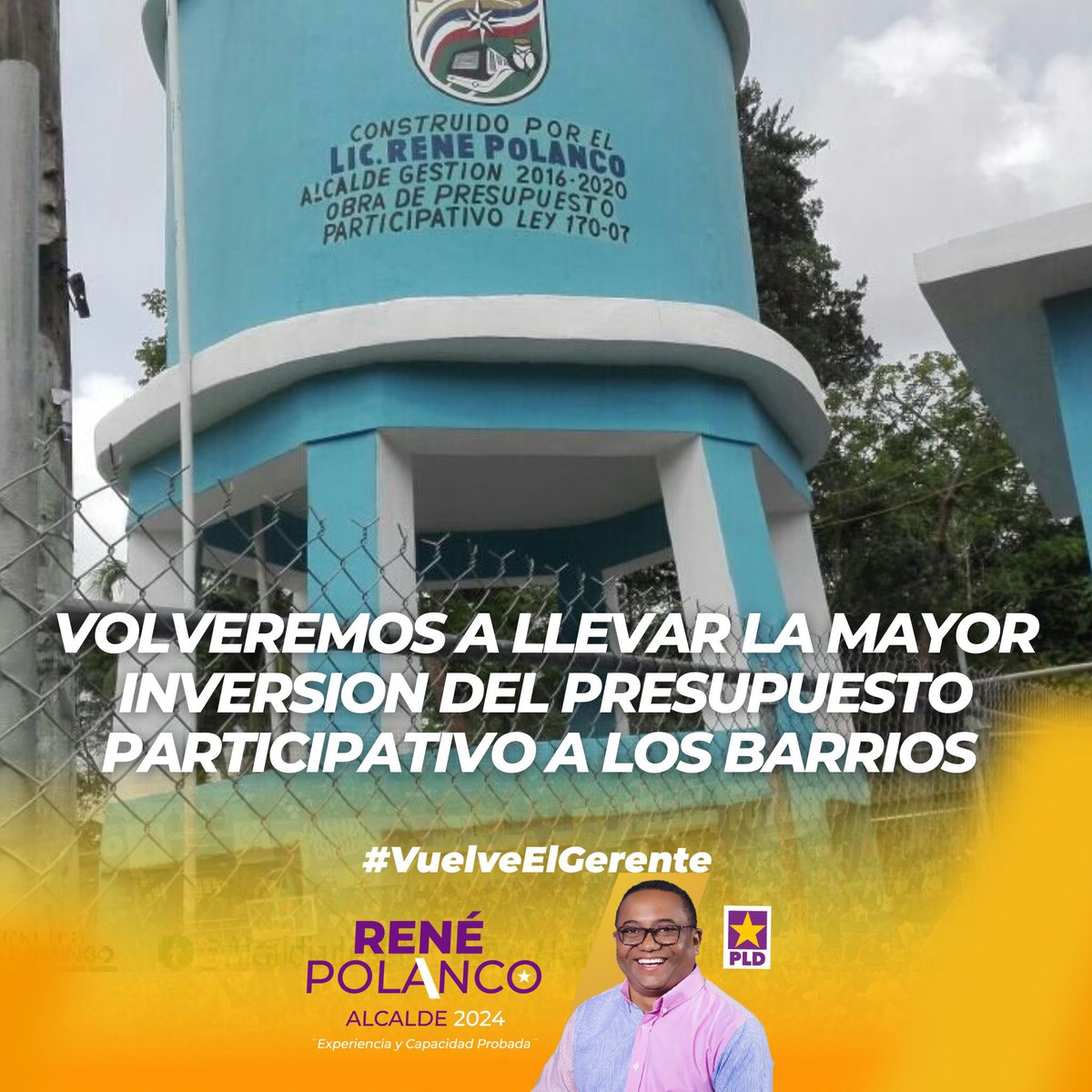 renepolancov's tweet photo. Juntos llevaremos la mayor inversión a nuestros barrios a través del presupuesto participativo, promoviendo un desarrollo sólido y duradero. 

#VuelveElGerente https://t.co/qO1ZQt5YSD