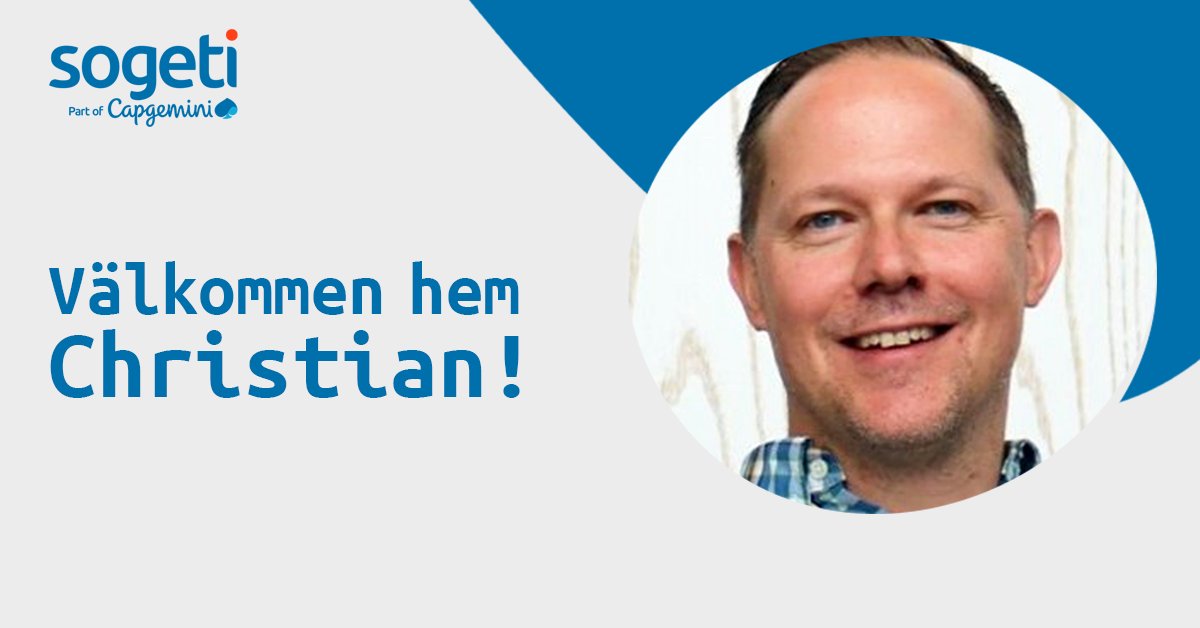 SogetiSweden's tweet photo. Nu Àr han pÄ plats pÄ #Sogeti, Christian Jernqvist Bergström, en specialist inom #microsoft365, #microsoftteams & #datasecurity - & dubbel #MicrosoftMVP. Christian har en nationell roll hos oss inom #DigitalExperiences. Vi Àr superstolta över att du nu Àr del av #Sogetifamiljen! https://t.co/3zCgSuTOTR