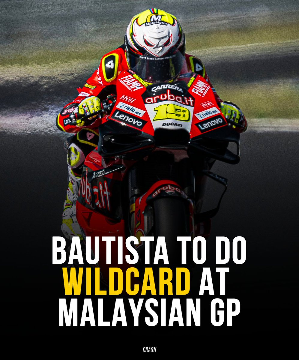 It's confirmed 🚨 Alvaro Bautista will be a wildcard entry at the Malaysian Grand Prix 🇲🇾

#MotoGP