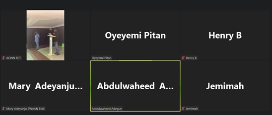 "I am so glad joining this meeting through the Zoom Platform. I appreciate the procedure so far&amp;the participatory approach seen here."

"Weldone NEC, DNC,SEC Coordinators, Awardees&amp;all other participants in the wonderful 2023 AGSM" 
Dalang, <a href="/AONN_NG/">Association for OVC Nigeria.</a> Member Plateau State, Nigeria