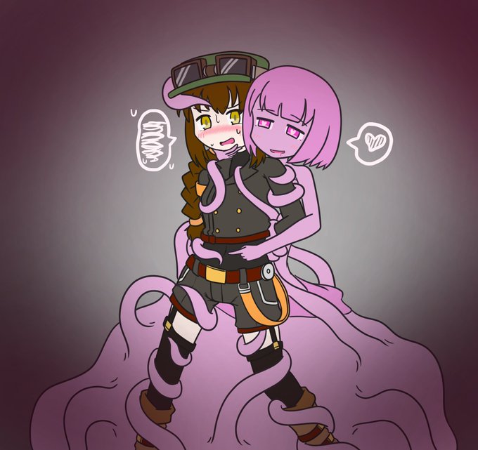 異種娘レズレイプっていいよね。。。
触手娘から逃れられないうちのこです 