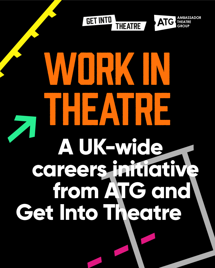 getintotheatre's tweet photo. Get Into Theatre &amp; @ATGTickets have announced an exciting new partnership: Work In Theatre!

Funded by @ace_national, Work In Theatre will take place across 15 ATG venues nationwide, with digital activity hosted on our website!

Find out more here: https://t.co/ZSL5107xgd https://t.co/rprLtFLdYk