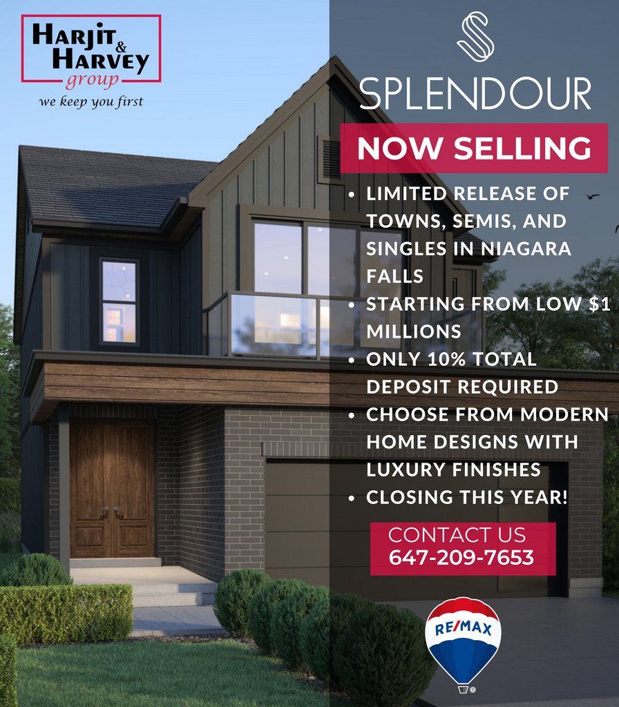 HarjitHarvey's tweet photo. New Limited Release of Towns, Semis and Single Detached Homes near Niagara Falls! Starting from Low $1Ms
#harjitharvey #HarjitHarveyGroup #HarjitSaini #HarveySingh #remax #yyz #yyzrealestate #realtor #Toronto #Niagara #DetachedHome #RealEstateNiagara #NiagaraFalls #TheSplendour https://t.co/6tepare5SM