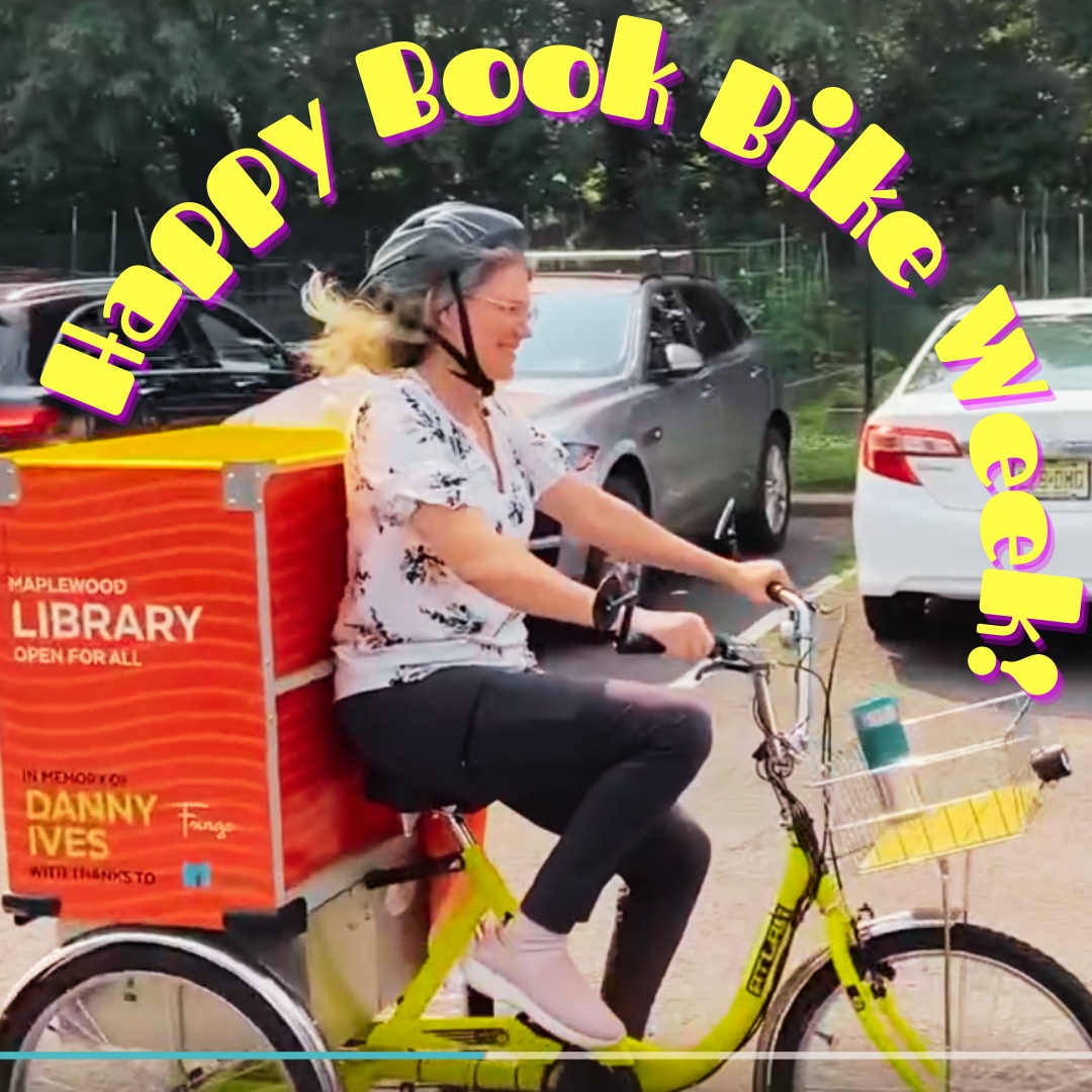 maplwdlibrary's tweet photo. Happy Book Bike Week from your friendly neighborhood book bike crew at Maplewood Library! π²οΈποΈ We love bringing the library to you and seeing patrons new and old outside the library! #BookBikeWeek #libraries #MaplewoodLibrary https://t.co/pikmf1lCfJ