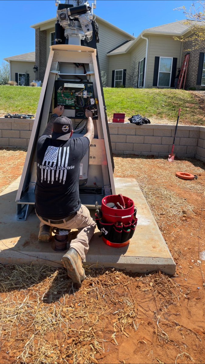 A new “Solar Flower” installation for one of Night Owls great customers! Our electrical division consists of highly qualified electricians.
Just call Jimmy or Rob at Night Owl Electric!