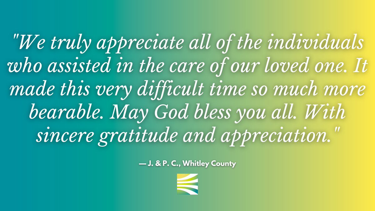When you or a loved one is seriously ill, you will face many challenges – and we’re here to help. Thanks to the Barbourville Silver 1 Team for the compassionate care you provide to our patients and families daily! Learn more about our services at buff.ly/3y65UV8

#teamBCN