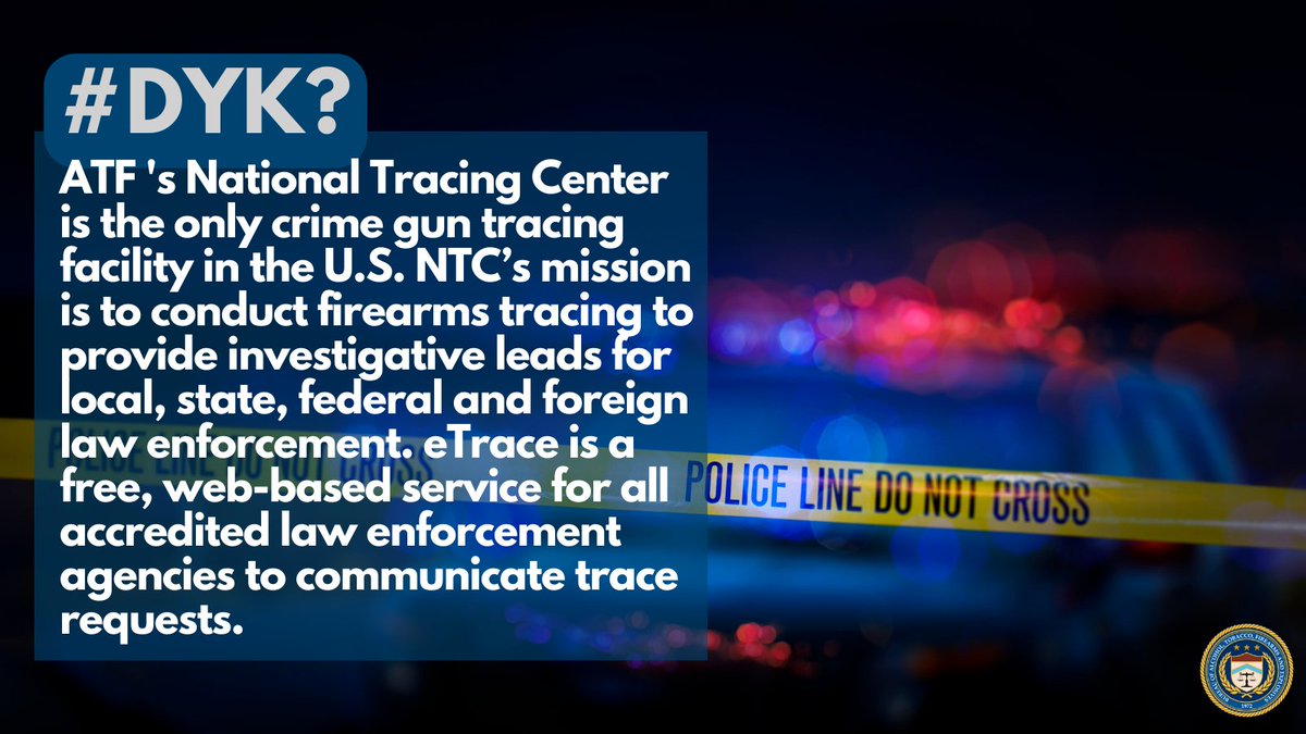 In August 1972, ATF's Technical Classification Branch became the National Tracing Center, responsible for international and domestic gun traces, tracing about 2,000 guns monthly. Today, the NTC traces 50,000+ guns each month. More at atf.gov/firearms/natio…. #ATF #CrimeGunIntel