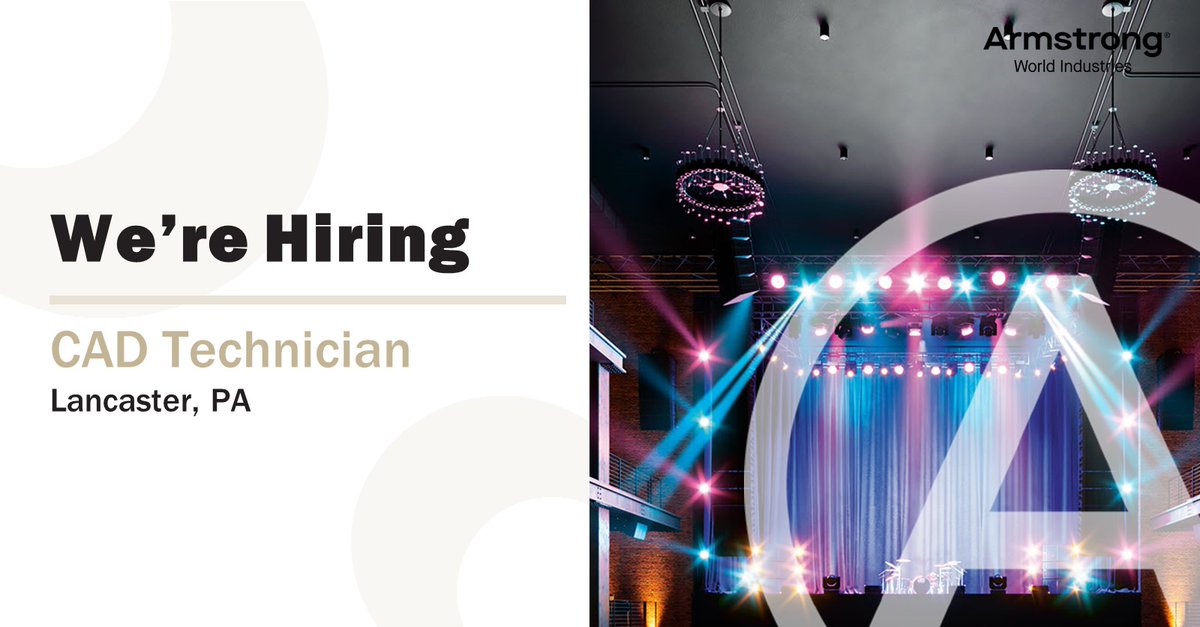 We are committed to developing new and sustainable ceiling solutions for the spaces where we live, work, learn, heal and play. Our designers help bring concepts to life. Want to join our teams at our #Lancaster headquarters? bit.ly/3DyUFJi