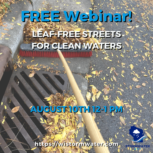 wilandwater's tweet photo. Keeping streets leaf-free is a great way to prevent pollution from stormwater runoff. Learn more by joining the “Leaf-free Streets for Clean Waters” webinar at noon. https://t.co/3E5z1tL61D https://t.co/p4TVBZ07wa