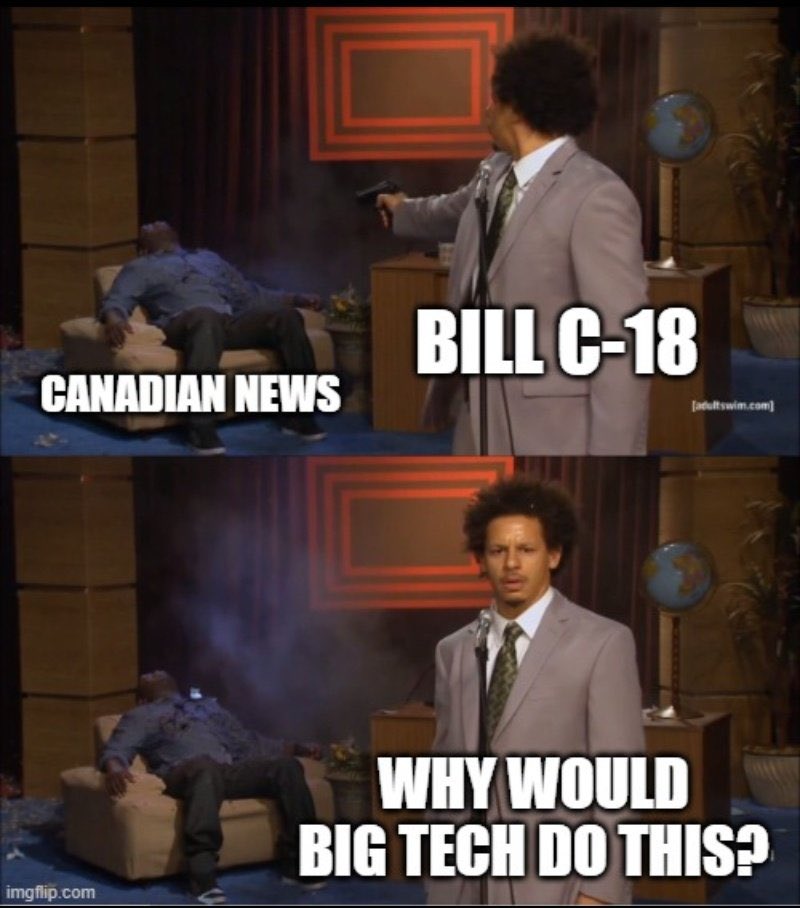 When Canadian “journalists” blame everyone but the exact people that made this happen. #BillC18