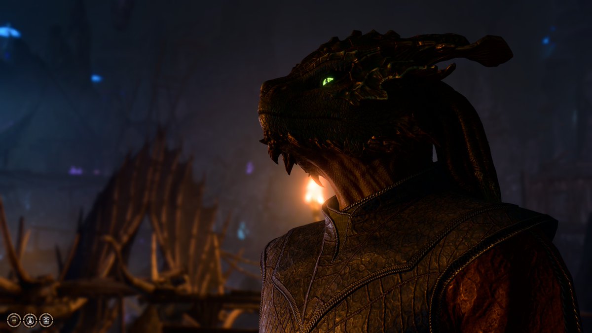 OG_CaptainSalt's tweet image. Suffering 2 different throat infections but completed bg3 on one character now to complete it on my dragonborn monk. 

I honestly can't get away with how well done the dragonborn design is, especially the metallic shine with the lighting. 
 Meet Istrolakk