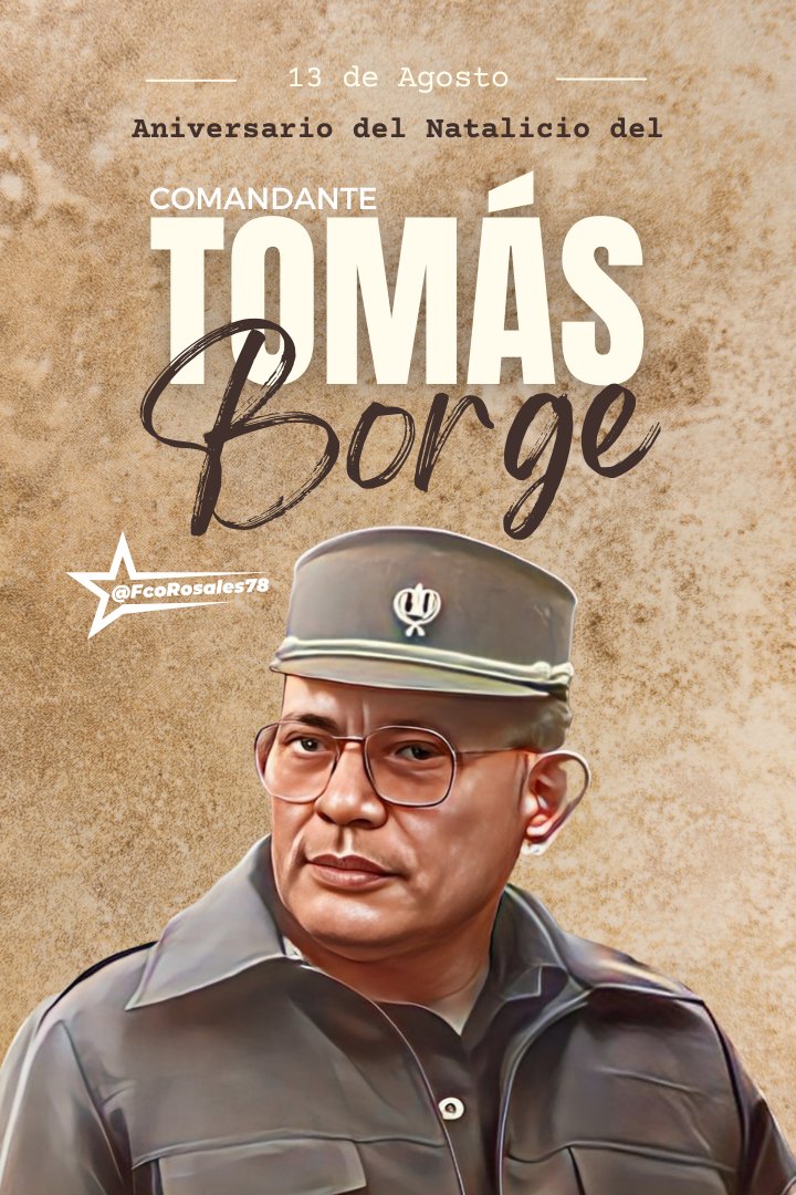Este domingo 13 de agosto estaremos conmemorando el natalicio del comandante Tomás Borge.

Tomás que vivió tanto, quiso tanto, dio tanto y dejó un legado que todos caminamos ahora.

#4419SiempreVictoriosos 
<a href="/Atego16/">@🅰🆃🅴🅶🅾 🇳🇮</a> <a href="/Amanecerabz/">#TodosSomosDaniel🇳🇮Amanecerabz</a> <a href="/CamposAlv_5/">Campos Felipe</a> <a href="/corpav_m/">Carnitas ❤🖤❤🇳🇮</a> <a href="/jbrisol/">🅰️racely ♏ 🧲anales❤️🖤</a> <a href="/huella_sandinis/">HUELLA SANDINISTA🇳🇮</a>