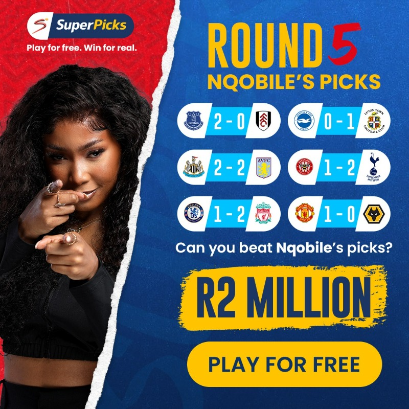 SuperPicksZA's tweet photo. WITH a MASSIVE weekend of 𝑭𝙊𝑶𝙏𝒀 ahead of us &amp; you obviously want to be within! ⚽️🤪

Just like our #SuperPickers place your picks on https://t.co/pePKElIj6e &amp; you could win MASSIVE with the Double Jackpot 🤑  

Halala R2 MILLION for mahala! 💸  

#SuperPicks #Jackpot