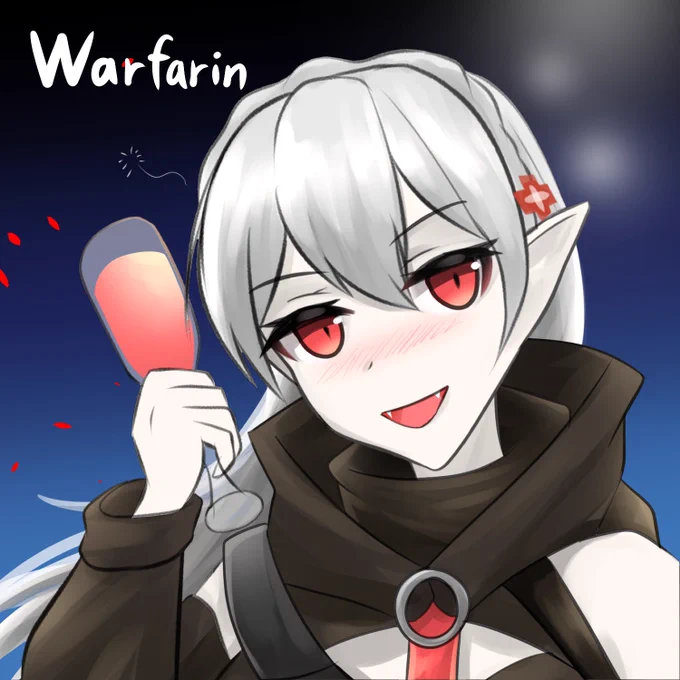 ワルファリン #アークナイツ版深夜の真剣お絵かき60分一本勝負 #アークナイツ
