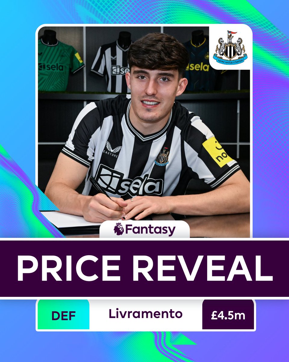 NUFC's tweet photo. Price reveal! 🚨💰

Is @tino_livramento going in your @OfficialFPL team this season? https://t.co/SZLWHlztVW