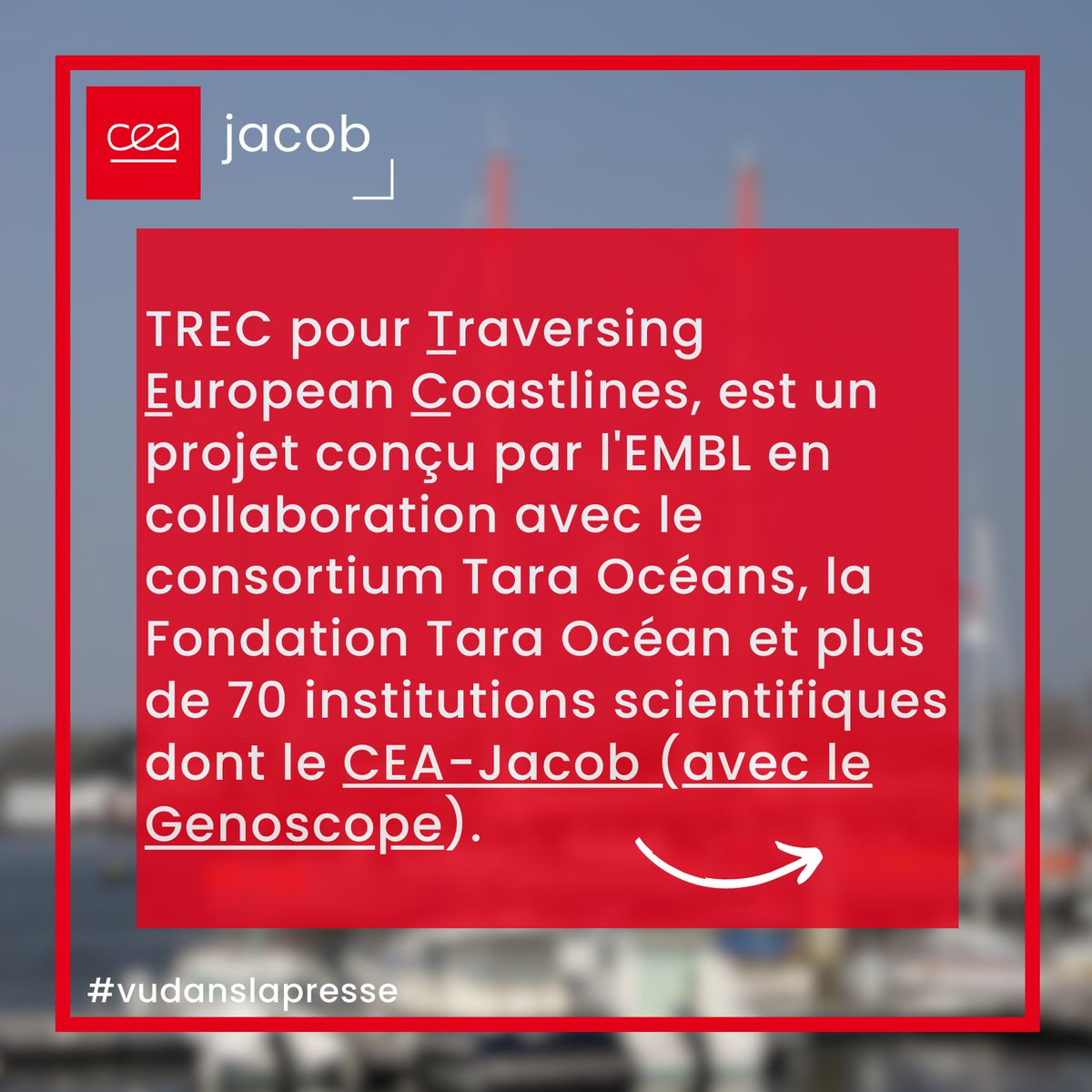 CEA_Jacob_'s tweet photo. [#vudanslapresse] ⛵️Retrouvez dans le #replay du journal de @France2tv un reportage sur l'expédition #TaraEuropa dans le cadre du projet #TREC conçu par @embl avec @TaraOcean_ et à laquelle le #Genoscope participe parmi 70 institutions scientifiques. 
📽️https://t.co/aPg3361BX7 https://t.co/DEldxFJmle
