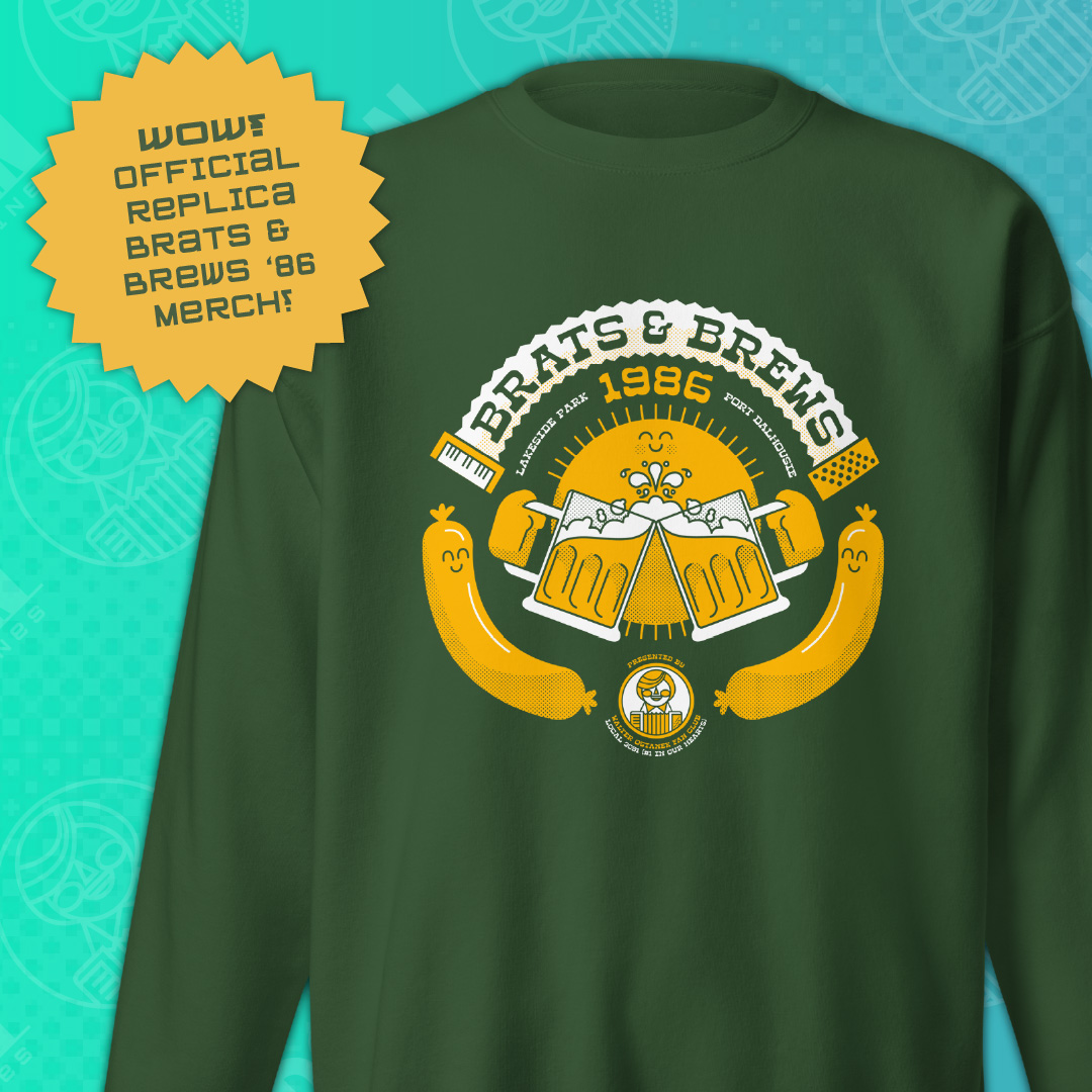 JoeGottli's tweet photo. After my write-up on Brats &amp; Brews '86, I reached out to the St. Catharines Walter Ostanek Fan Club Headquarters (W.O.F.C.H.Q.) to see if I could license the shirt design used at the event for some official replica merch. Get yours today over at https://t.co/WNaCtuyQ0G https://t.co/pCQvir2wvf