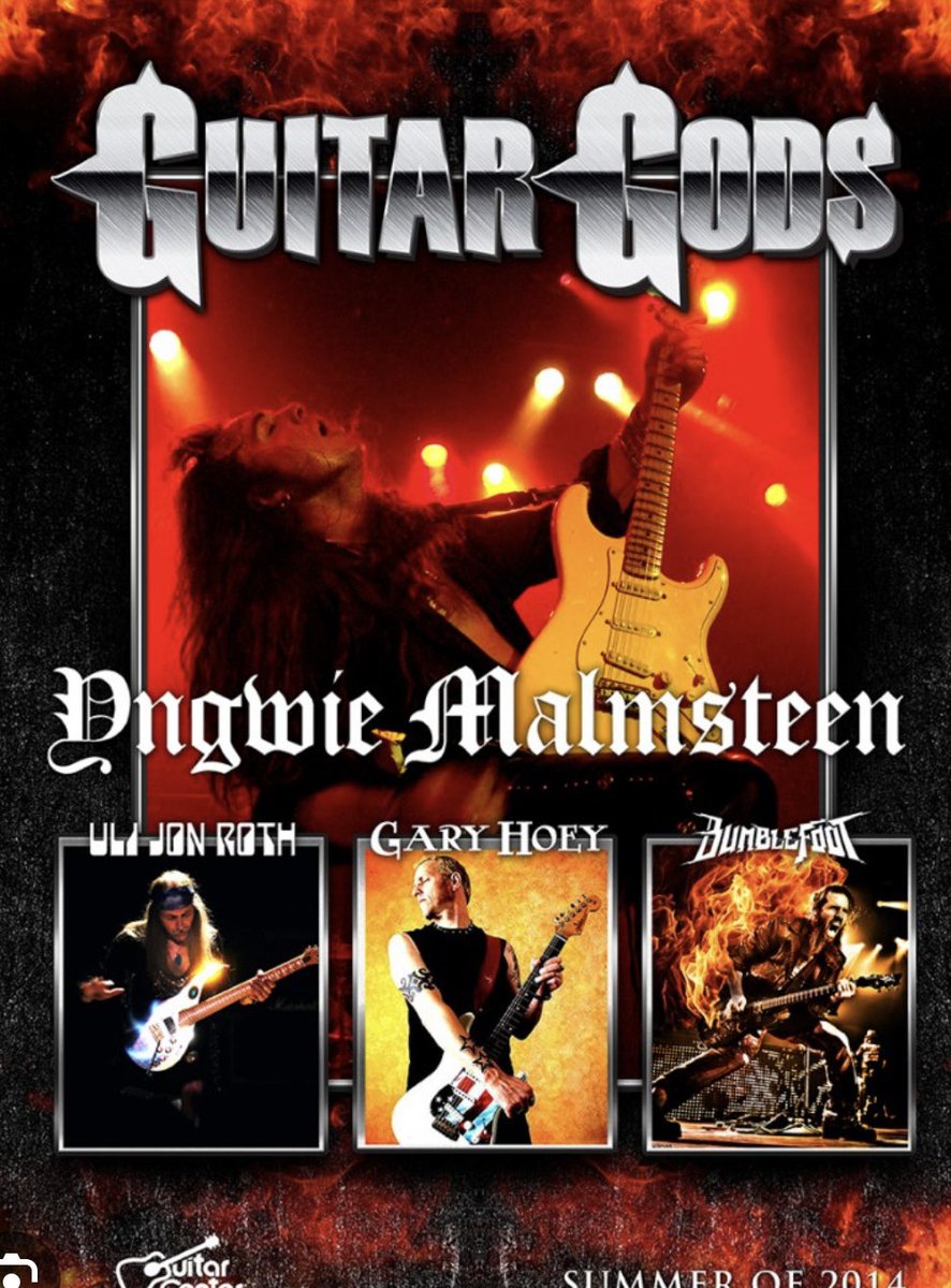 garyhoeyband's tweet photo. Happy throwback Thursday. I hope you have a great day. I’ve been so blessed to play with so many of my heroes. From @jeffbeckmusic  @TedNugent  @chickenfootjoe  @JBONAMASSA  . Here’s a Poster from the guitar God’s tour. 2014. Never give up on your dreams.! LETS GO!👊🙏❤️ https://t.co/0FtHfzBWJx