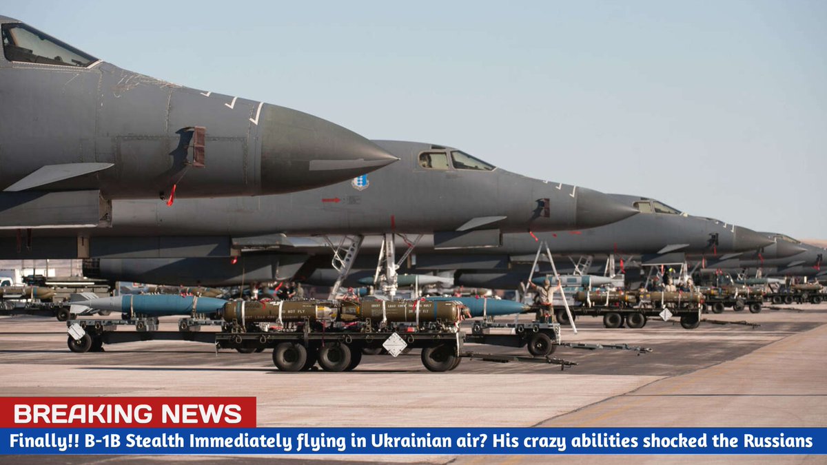 Finally!! B-1B Stealth Immediately flying in Ukrainian air? His crazy abilities shocked the Russians
#Ukraine #UkraineRussiaWar #B1BLancer #Stealth #UkraineToday #Nato #UnitedStates #Aircraft #ukrainecounteroffensive #Bomber #UkraineNews #BreakingNews 

youtu.be/ZGyPxysOSjY