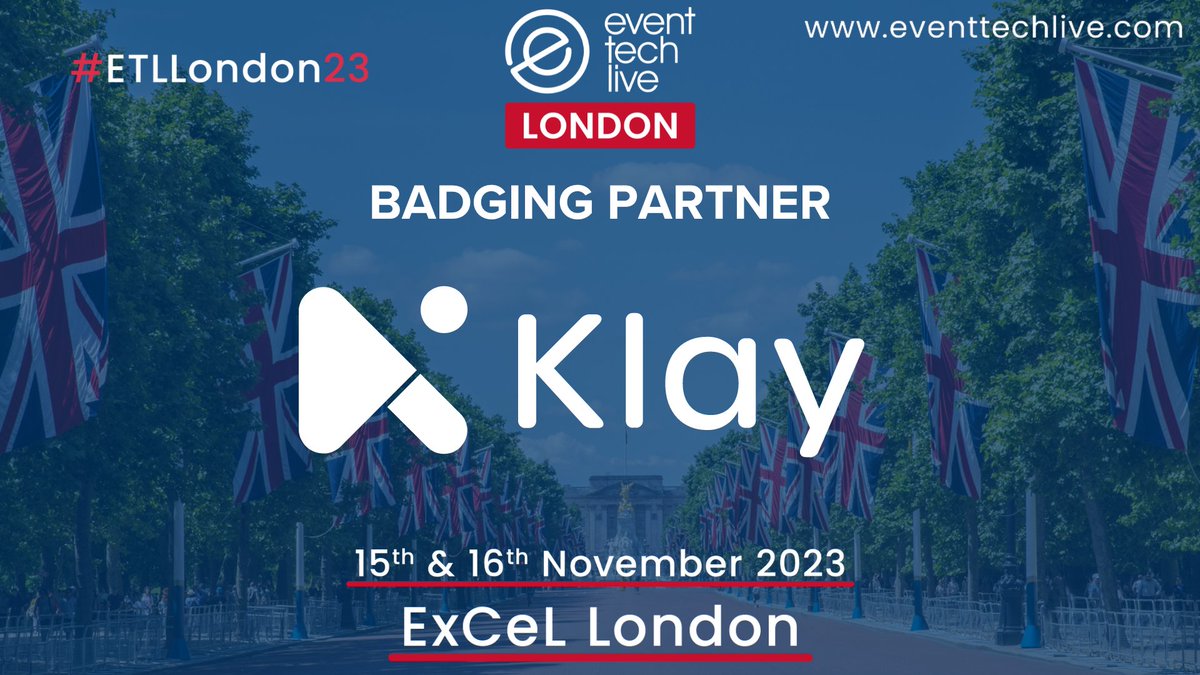 eventtechlive's tweet photo. 🧑💻 #EventTech News 🧑💻
Klay cements badging partnership with #ETLLondon23 👏
Read more here - https://t.co/AFXnyPGvaH
#EventBadging #Tech #TechShow #EventProfs #LiveEvents https://t.co/FUvztMpzAQ