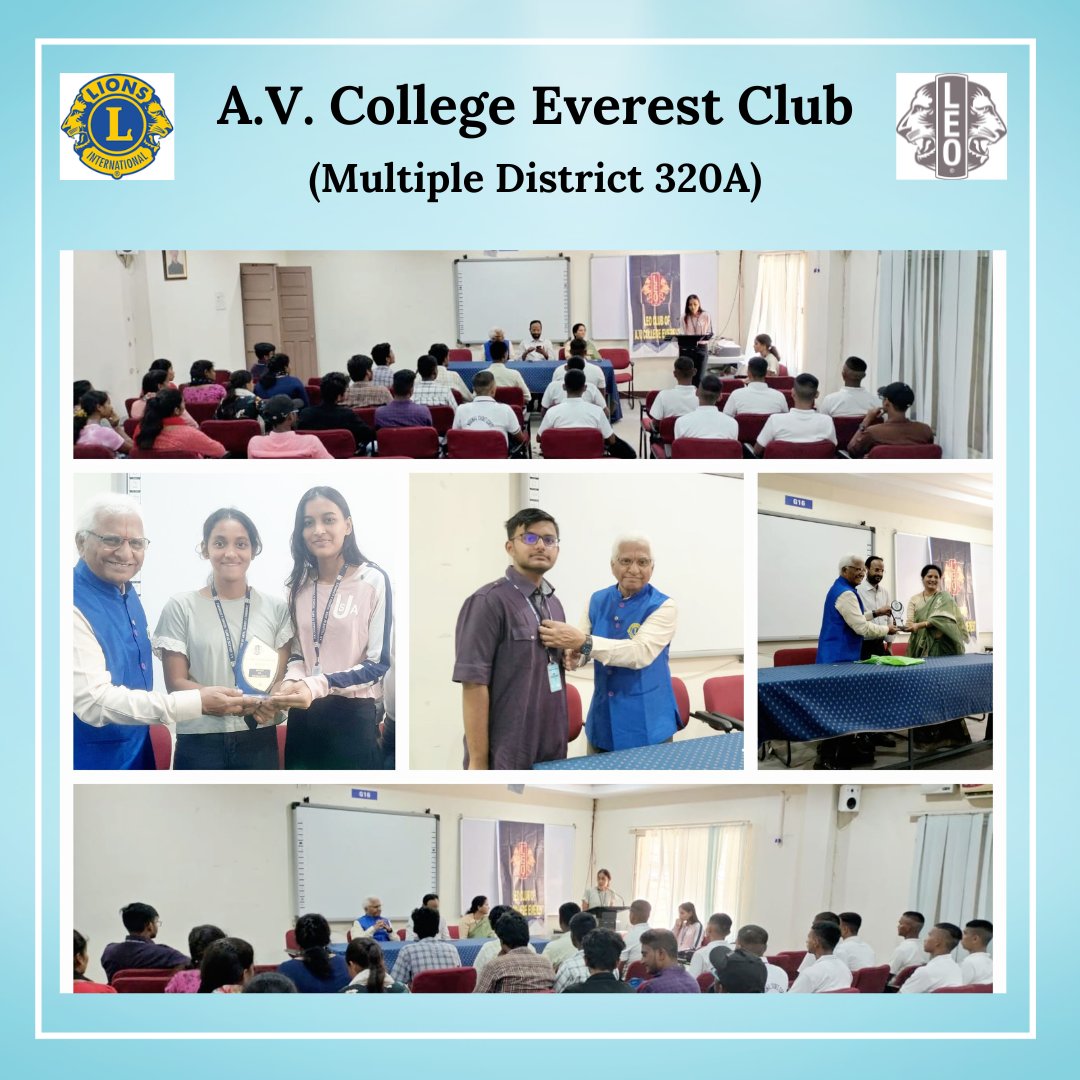 avc_hyd's tweet photo. Today, in A.V. College, we have inducted, LEO Mihira Bharadwaj as one of the Director in the Board of Directors. LEO Multiple Chairperson, Lion Govind Raj sir, Lion Devendra Bhandari sir has graced the program.

Dr. P. Padma, LEO Club Advisor and Vice Principal participated. https://t.co/qErOClXWRZ